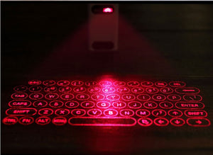 LEING FST Virtual Laser Keyboard Bluetooth Wireless Projector Phone Keyboard For Computer Pad Laptop With Mouse Function
