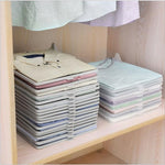 10pcs/set Clothing Storage Board Stackable Organizer