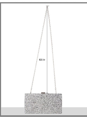 Diamond Sequin Evening  Clutch Bag