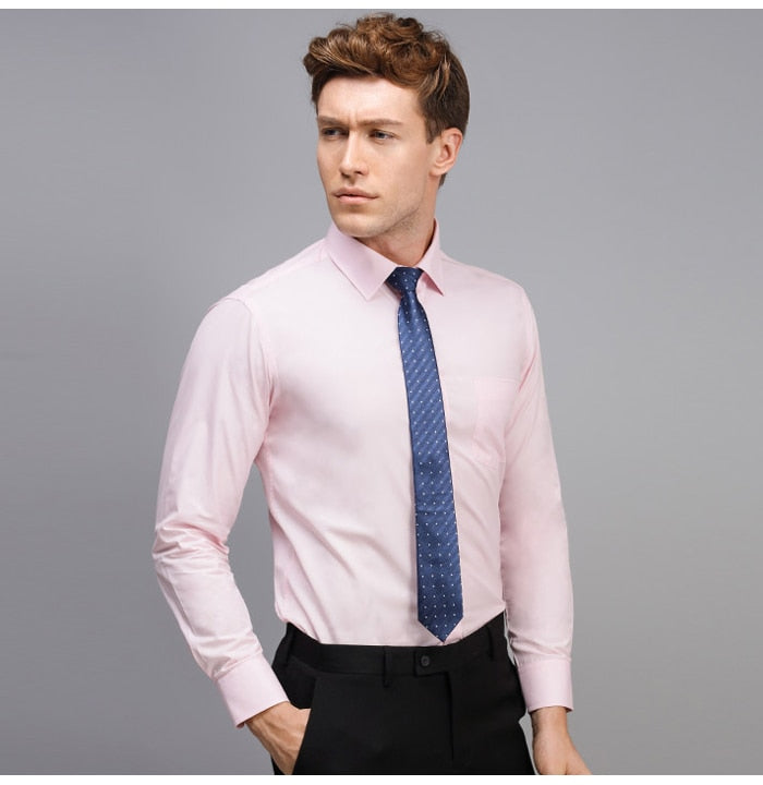 Men's Casual Long Sleeve Standard-fit Dress Shirts